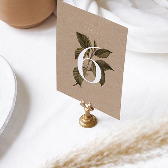 Tischnummern Hochzeit