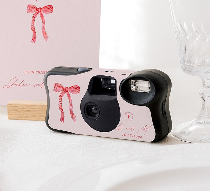 Aufkleber für Einwegkamera Hochzeit