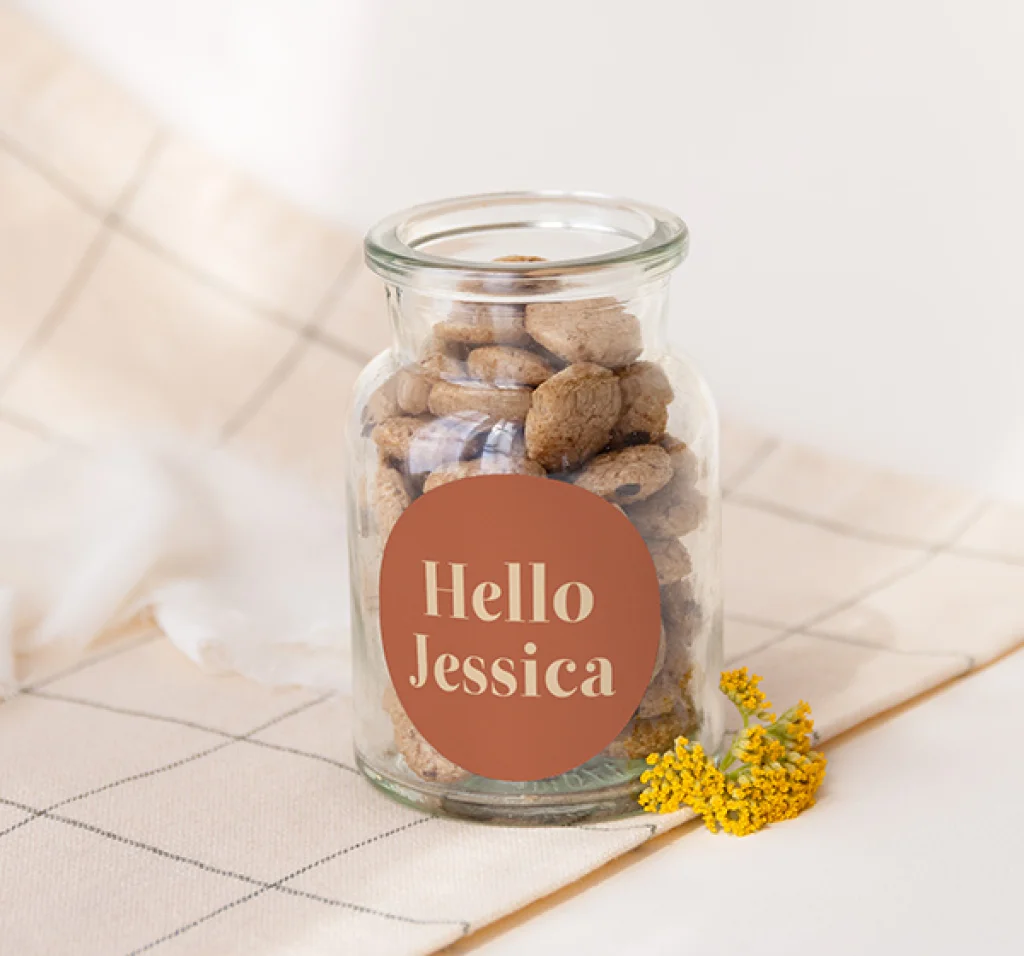 Große runde Aufkleber