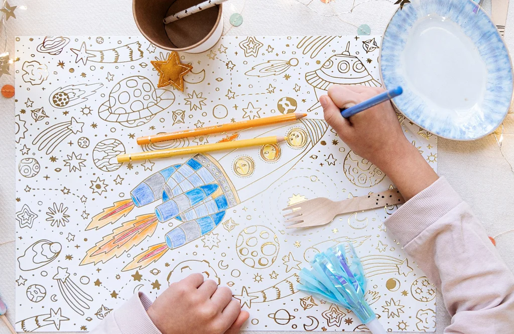 Tischsets zum Ausmalen