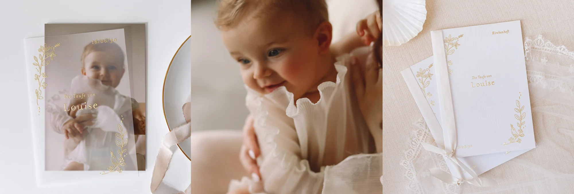 Einladung verfeinert mit Gold