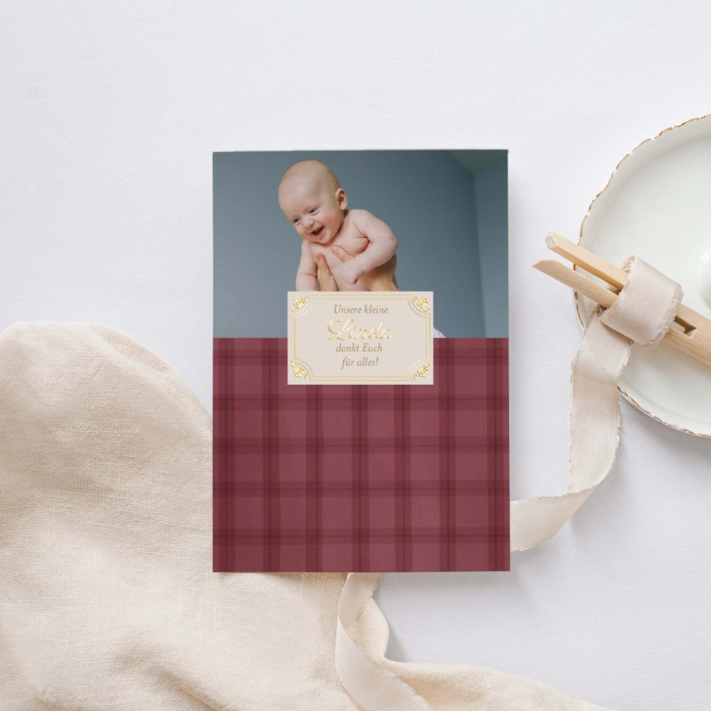Burgundy tartan