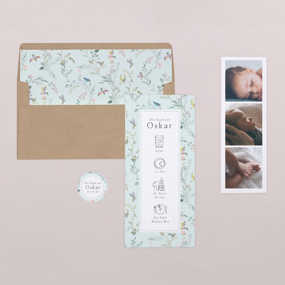 Vogelgezwitscher türkis