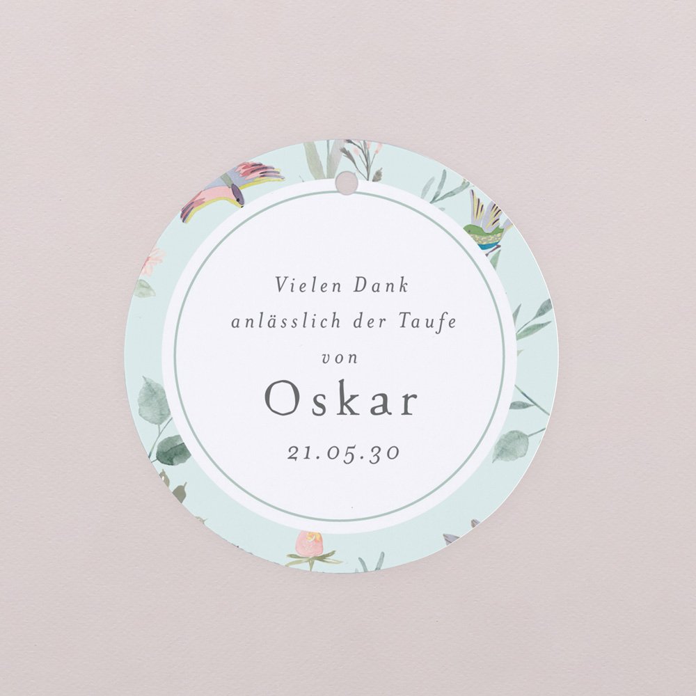 Vogelgezwitscher türkis