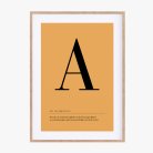 Buchstaben Poster