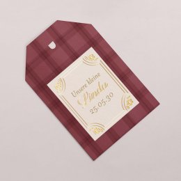 Burgundy tartan
